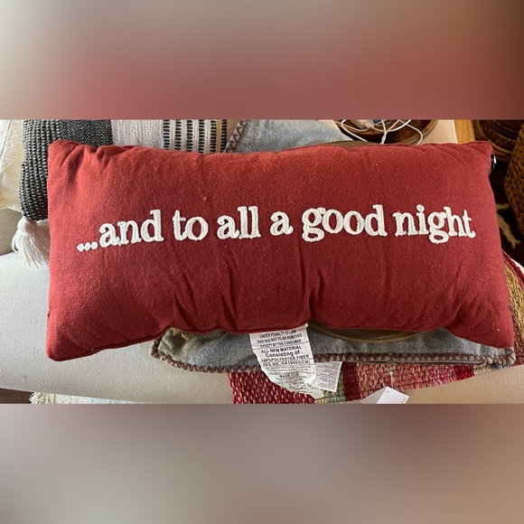Threshold Holiday New Threshold Red Flannel Oblong Holiday Pillow
